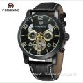 FORSINING A165 belt tourbillon men's watch waterproof business luxury automatic mechanical watch